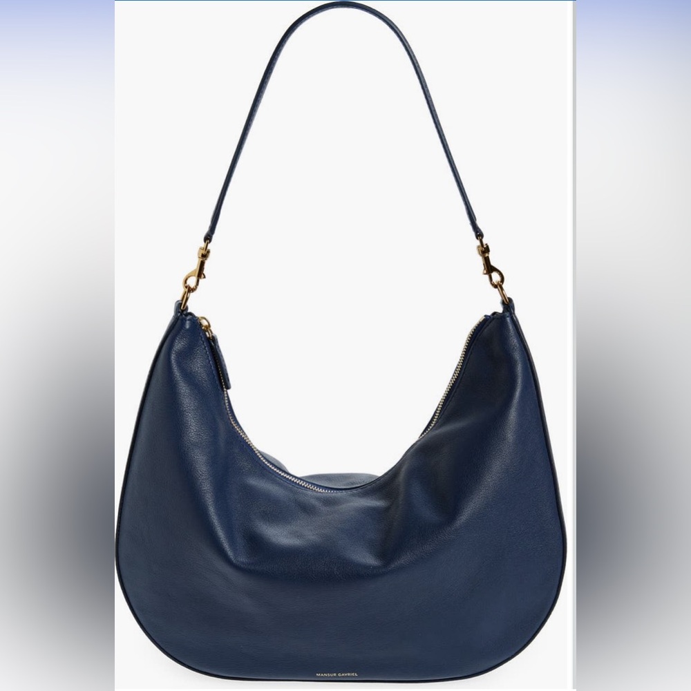 Mansur Gavriel Swing Leather Hobo Bag